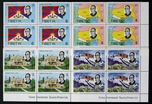 Тибетские почтовые марки